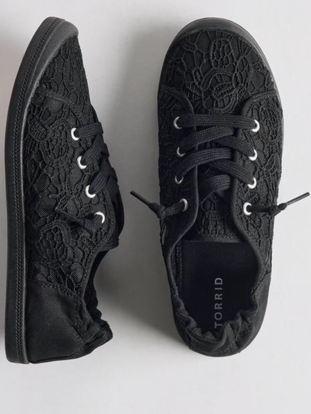 Torrid Crochet Ruched Sneakers
